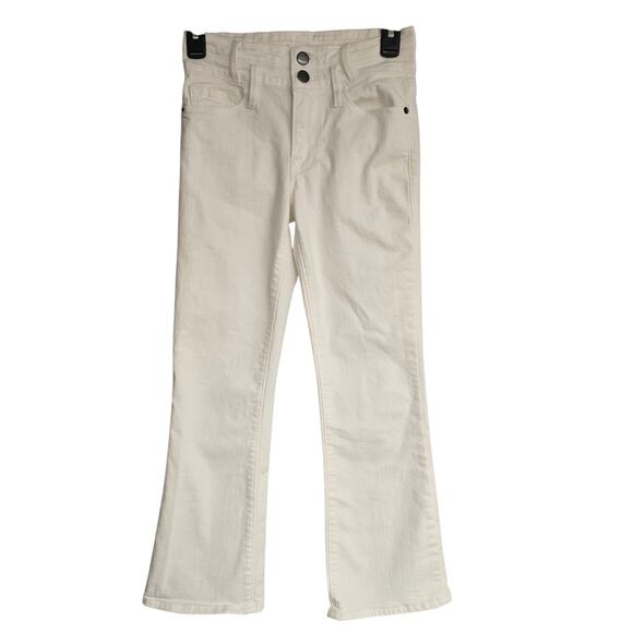 Women's Frame "Le Crop Mini Boot" Jeans in White Denim - Size 24 - Picture 1 of 12